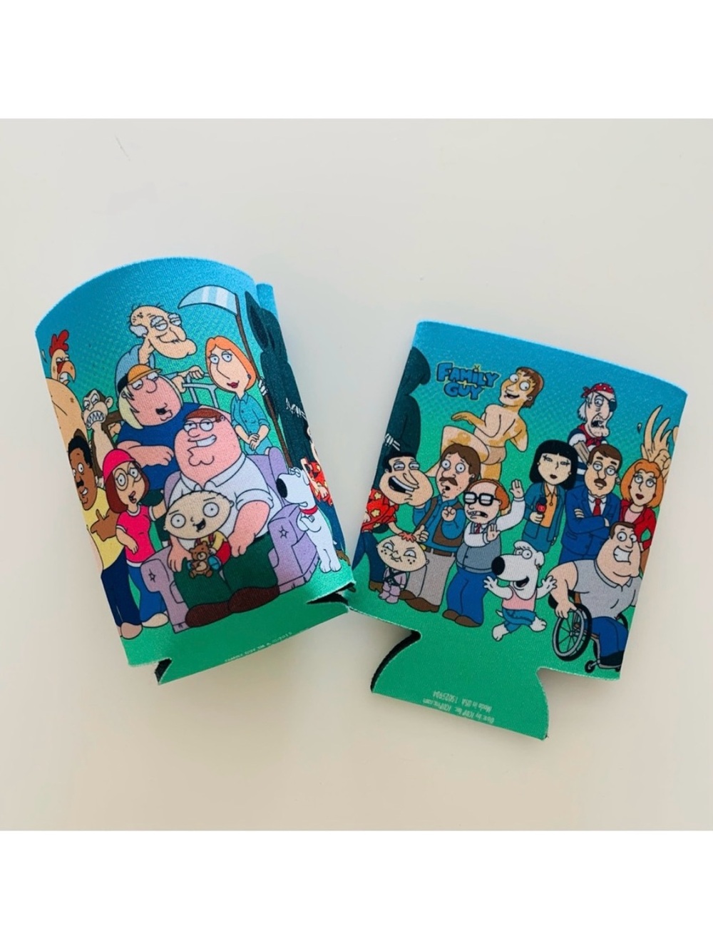 Family Guy Can Cooler Koozie Featuring the Full Cast - Set of Two